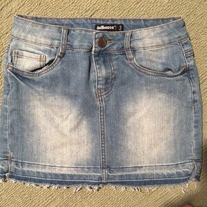 Dollhouse Light Blue Denim Mini Skirt